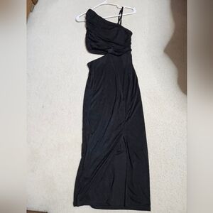 Elegant Black One-Shoulder Dress